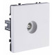ТВ-розетка и SAT-розетка оконечная без рамки Kollinger Eclipse EC-021WG