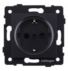 Розетка с заземлением, без рамки Kollinger  REA-002BM