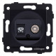 Розетка двойная RJ-11 и Ethernet RJ-45, без рамки Kollinger REA-013BK