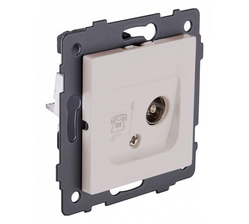 Розетка двойная RJ-11 и Ethernet RJ-45, без рамки Kollinger REA-013CM