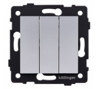 Выключатель трехклавишный без рамки Kollinger  REA-S-012GY