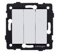 Выключатель трехклавишный без рамки Kollinger  REA-S-012WM