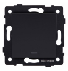 Выключатель одноклавишный с подсветкой без рамки Kollinger  REA-S-013BM