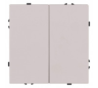 Выключатель двухклавишный без рамки Kollinger Eclipse EC-004CM