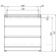 Комод Aquanet Сканди 800х480х797 мм 3 ящика дуб эдгрейн 00302543