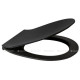 Сиденье для унитаза Allen Brau REALITY Smartfix Soft-Close дюропласт черный матовый 4.32007.31