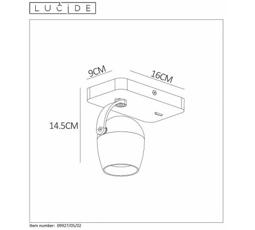 Бра Lucide Preston 09927/05/02
