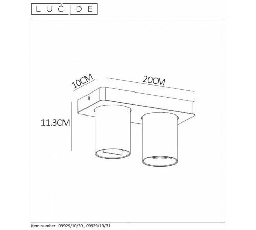 Спот Lucide Nigel 09929/10/30