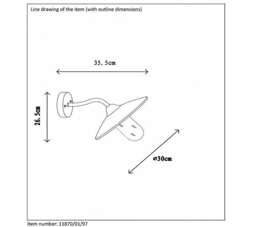 Светильник на штанге Lucide Aruba 11870/01/97