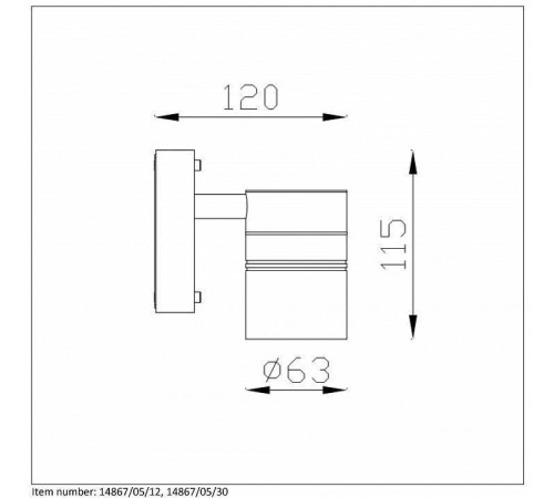 Светильник на штанге Lucide Arne-Led 14867/05/12