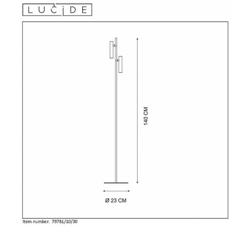 Торшер Lucide Philon 79781/10/30