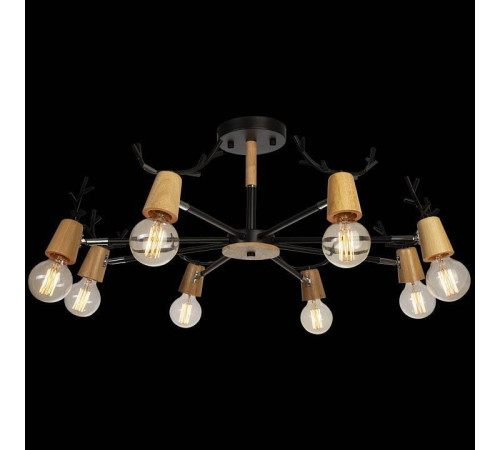 Люстра на штанге Loft it Sven 10024/8 Black