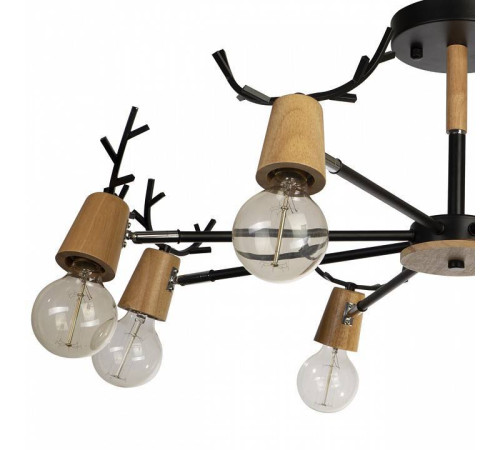 Люстра на штанге Loft it Sven 10024/8 Black