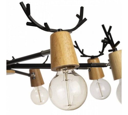 Люстра на штанге Loft it Sven 10024/8 Black