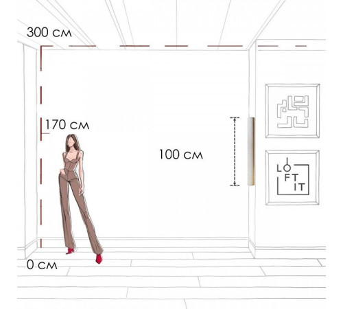 Накладной светильник Loft it Mondrian 10408W/1000