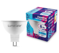 Лампа светодиодная Luminarte  GU5.3 8Вт 6500K LSTD-MR16-8W6KGU5.3