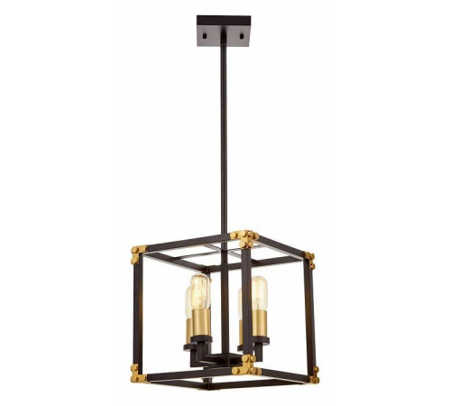 Люстра на штанге LUMINA DECO Waldorf LDP 1140-4 BK+MD