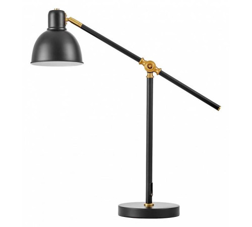 Настольная лампа офисная LUMINA DECO ZULA LDT 7736-1 BK+MD