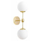 Бра LUMINA DECO ZODIAK LDW 6001-2 GD+WT