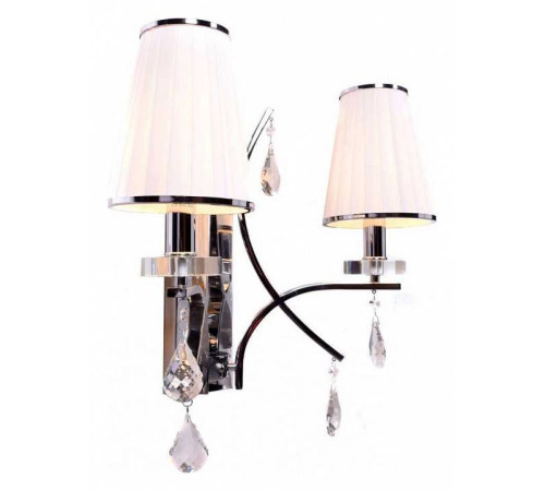Бра LUMINA DECO Glamour LDW 66247-2 WT+CHR