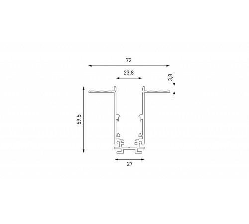 Трек встраиваемый Lumker SY-LINK SY-LINK-20T2-2.5-BL