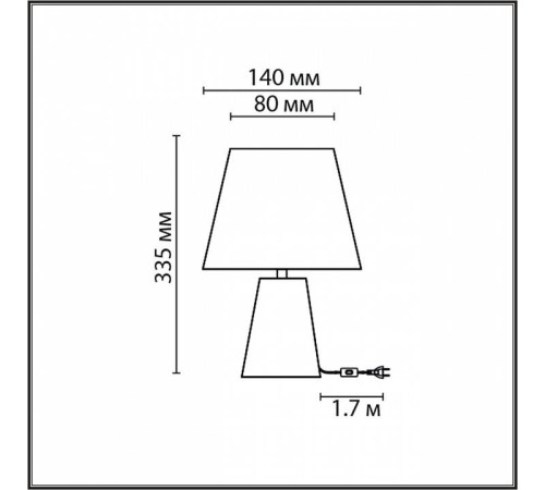 Настольная лампа декоративная Lumion Terazio 8142/1T