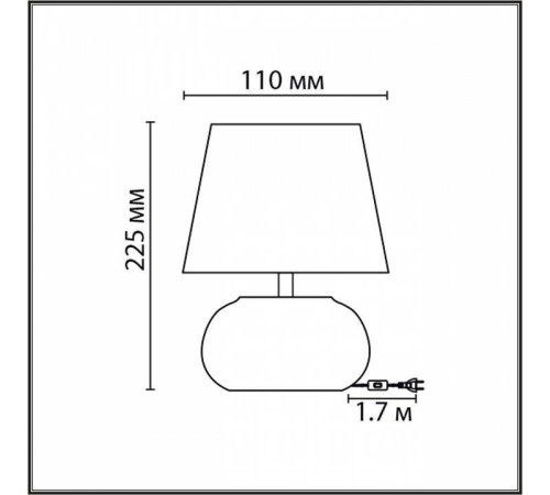 Настольная лампа декоративная Lumion Hama 8145/1Т