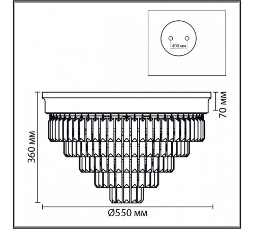 Потолочная люстра Lumion ZAHA 8266/8C