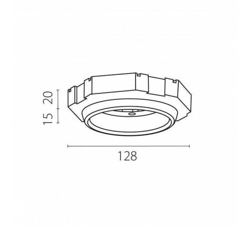 Рамка на 1 светильник Lightstar Tensio 212100