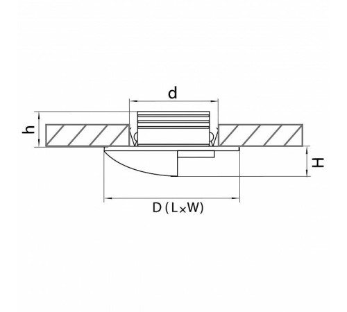 Встраиваемый светильник Lightstar Lumina CYL LED 212136