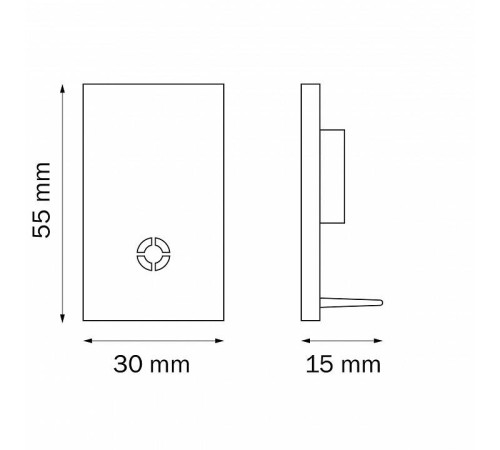 Заглушка для трека Lightstar Teta 505166