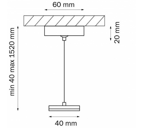 Подвес для трека Lightstar Teta 505176