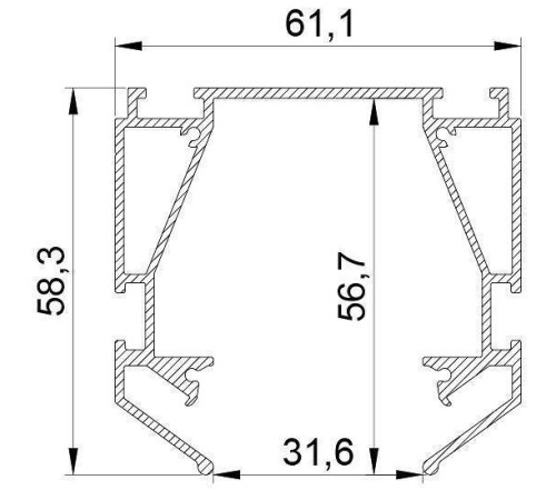 Профиль-держатель Lightstar Teta 505420