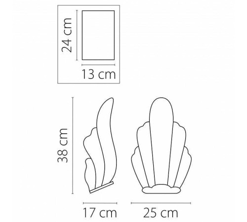 Накладной светильник Osgona Riccio 705634
