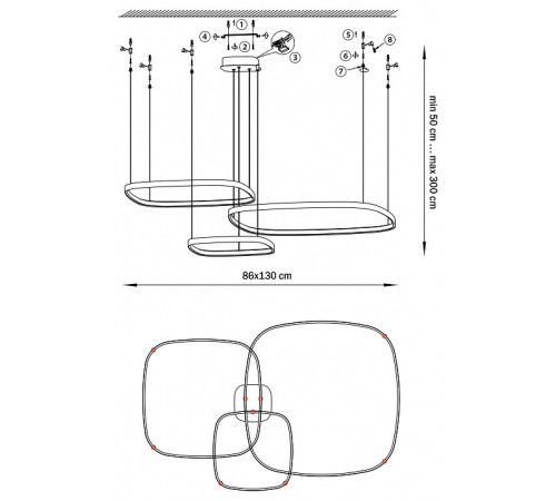 Подвесной светильник Lightstar Saturno 749223