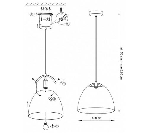 Подвесной светильник Lightstar Loft 765046