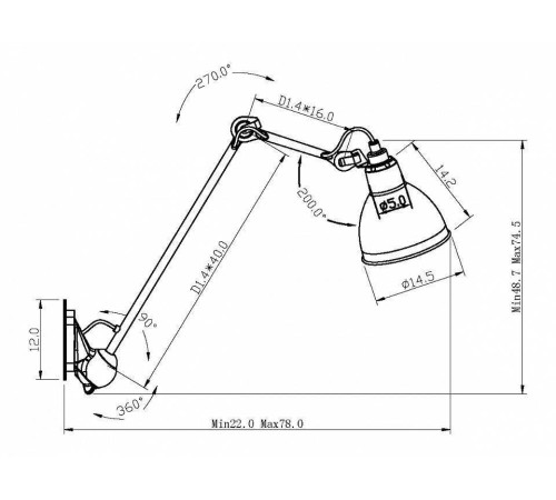 Бра Lightstar Loft 765616