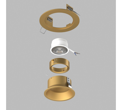 Встраиваемый светильник Lightstar Domino D61303GMOD