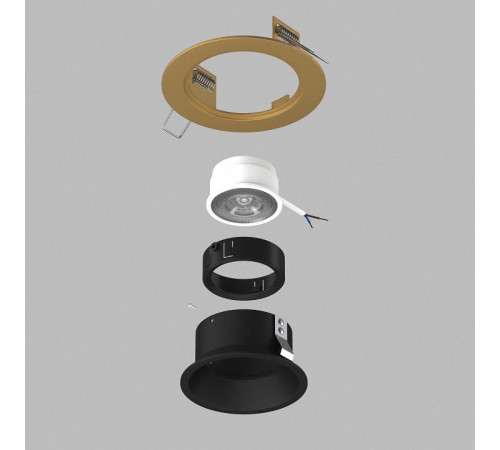 Встраиваемый светильник Lightstar Domino D61307BMOD