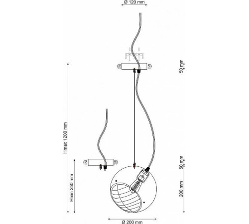 Подвесной светильник Lucia Tucci Narni 3 NARNI 1942.1 gray-green