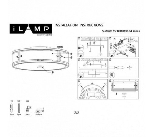 Подвесной светильник iLamp DICE 902X-4 CR