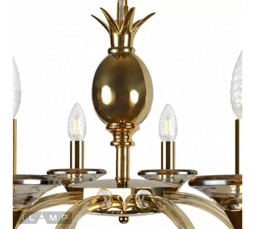 Подвесная люстра iLamp Flo YT2049-8 GD+COG