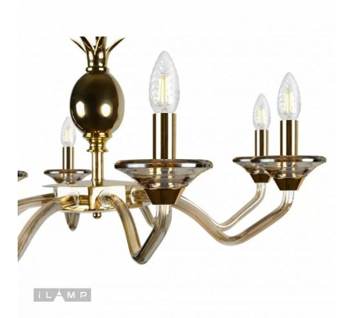 Подвесная люстра iLamp Flo YT2049-8 GD+COG