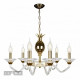 Подвесная люстра iLamp Flo YT2049-8 GD+Cear