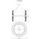 Подвесная люстра Moderli Strict V10270-32P base+V10270-32P glass