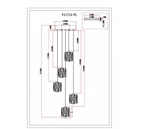 Подвесной светильник Moderli Prismique V11713-PL