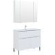 Набор мебели для ванной Aquanet Alvita New 100 напольный 1 ящик 2 двери белый матовый 00274184