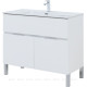 Набор мебели для ванной Aquanet Alvita New 100 напольный 1 ящик 2 двери белый матовый 00274184