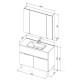 Набор мебели для ванной Aquanet Alvita New 100 напольный 1 ящик 2 двери белый матовый 00274184