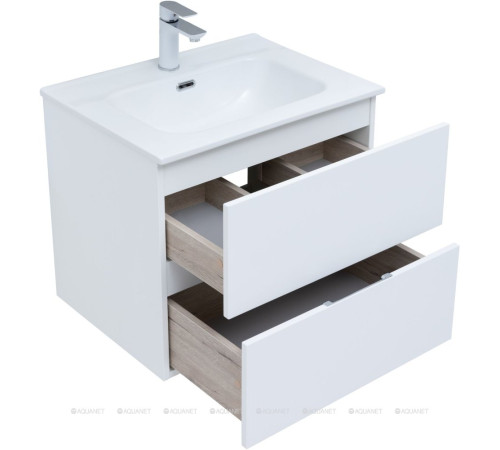 Набор мебели для ванной Aquanet Alvita New 60 2 ящика белый матовый 00274216